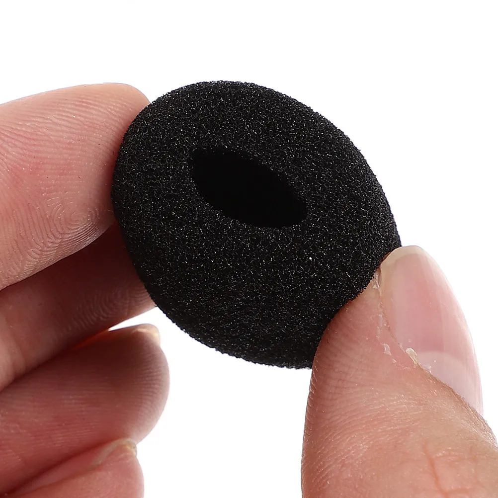 10Pcs Lapel Headset Microphone Windscreen Sponge Cover Mini Size for Presentations Public Speaking Lectures Conferences Mic
