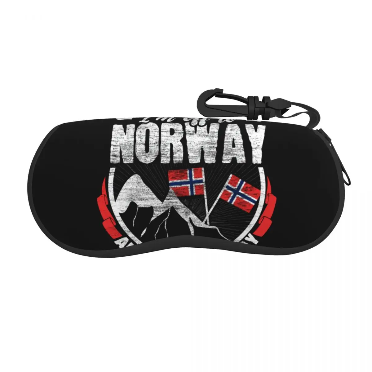 

Norway Flag Eyeglass Glasses Case Women Men Soft Fjord Mountain Sunglasses Protective Pouch