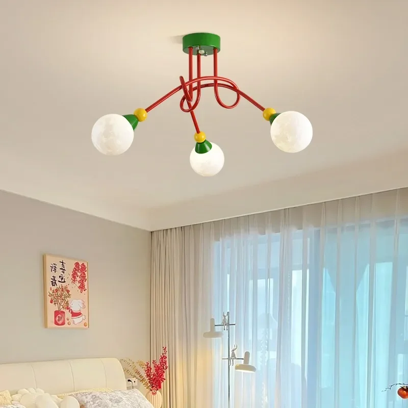 Imagem -04 - Memphis Master Bedroom Teto Lamp Interessante Simples Moderno Children Room Study Small Personality Lamps Living Room