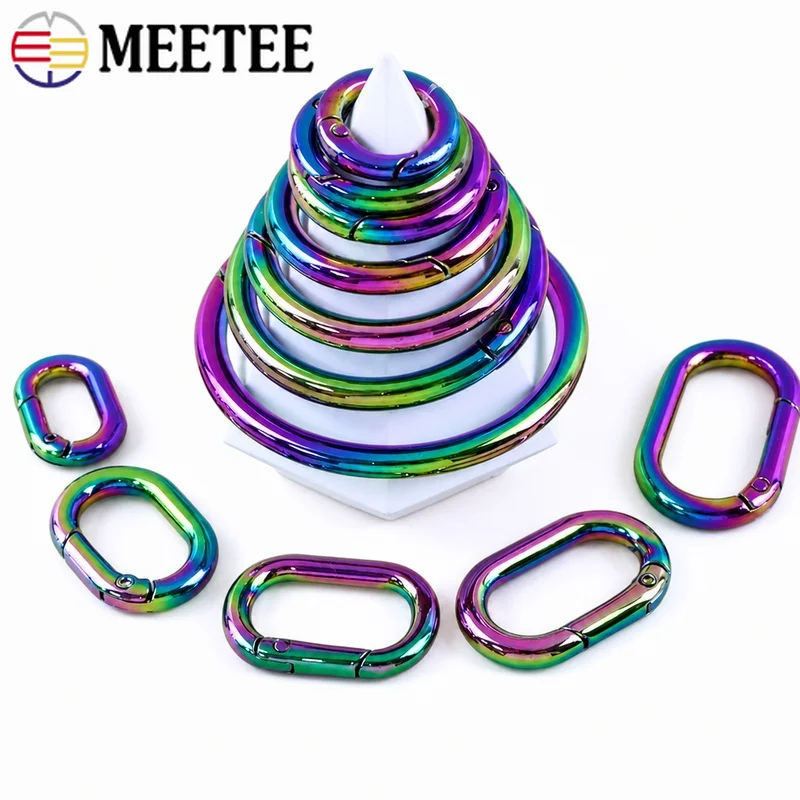 

10/20/30Pcs Openable Metal O Ring Buckles Bag Strap Spring Snap Hook Handbag Belt Clip Clasp Carabiner DIY Hardware Accessories