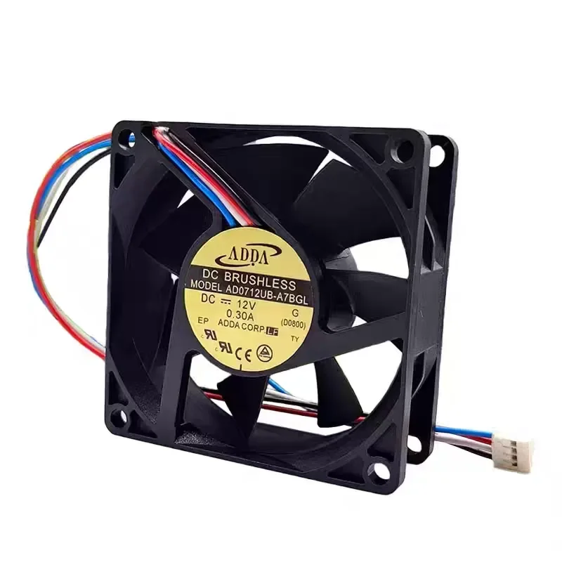 ADDA AD0712UB-A7BGL 7025 12V 0.16A 7cm Chassis Power Cooling Fan