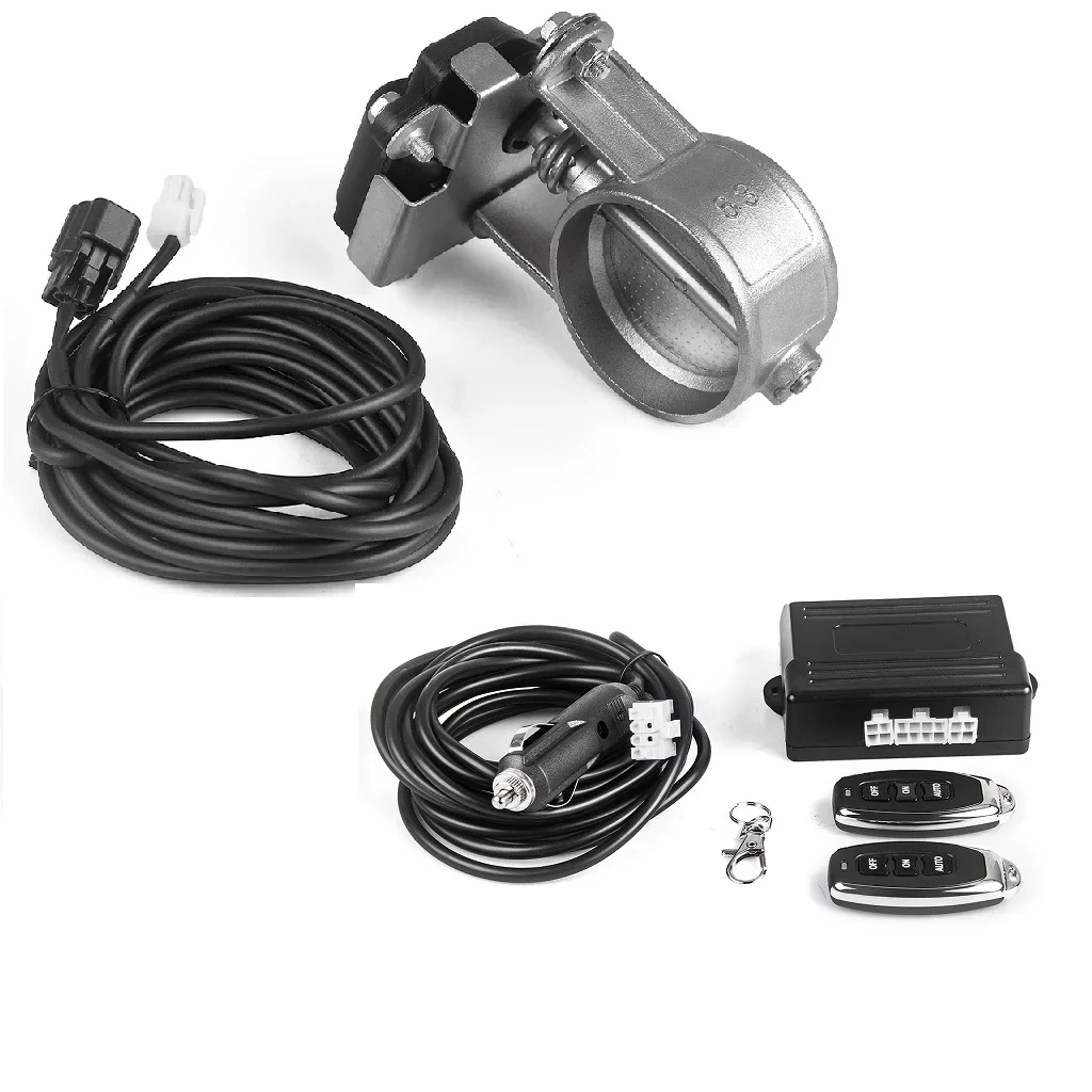 

Universal Electric Exhaust Control Valve With Remote Cutout Controller Kit for 2"/2.36"/2.5"/2.75"/3" Pipe