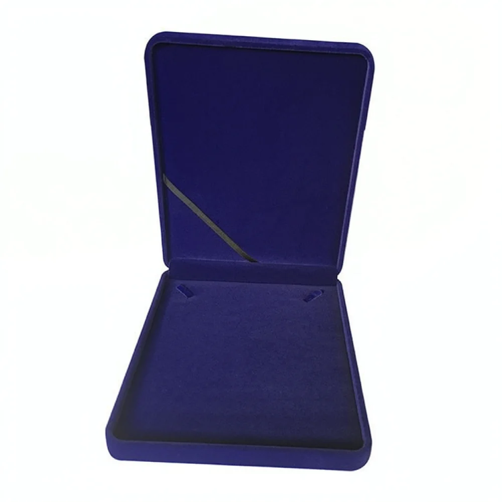Premium European Style Jewelry Box Velvet Necklace Case For Medals Badges Storage Gift Display Organizer Box