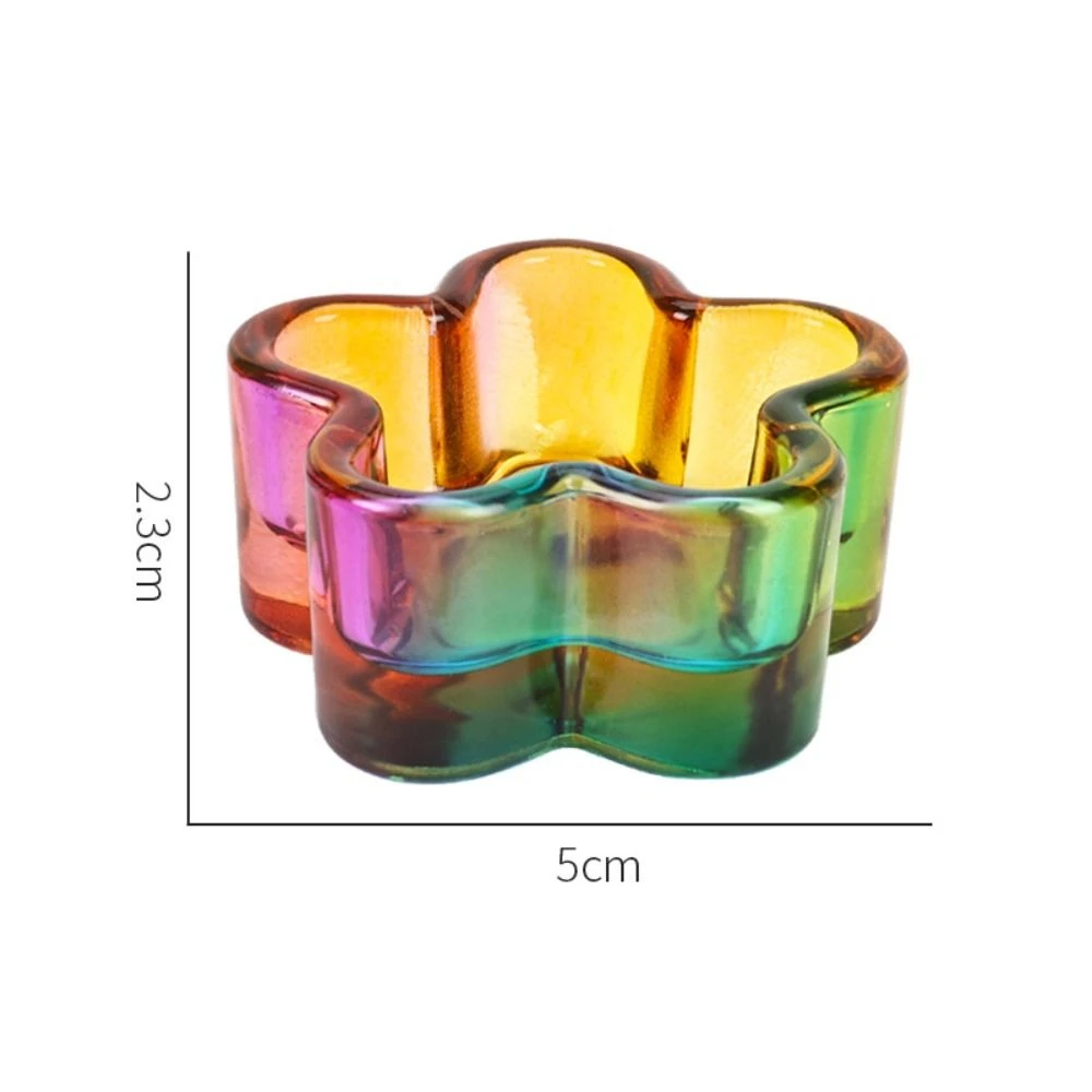 Treasure Small Storage Mini Crystal Glass Cup Gel Liquid Powder Unique Pen Brush Washer Aesthetic Aurora Makeup Pot Jar Gifts