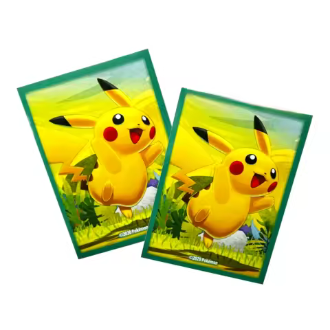 60pcs Pikachu Card Sleeves PKM Standard Size PTCG Deck Protector Sleeves Trading Cards Cover Games Protectors Gifts 66&times;91mm