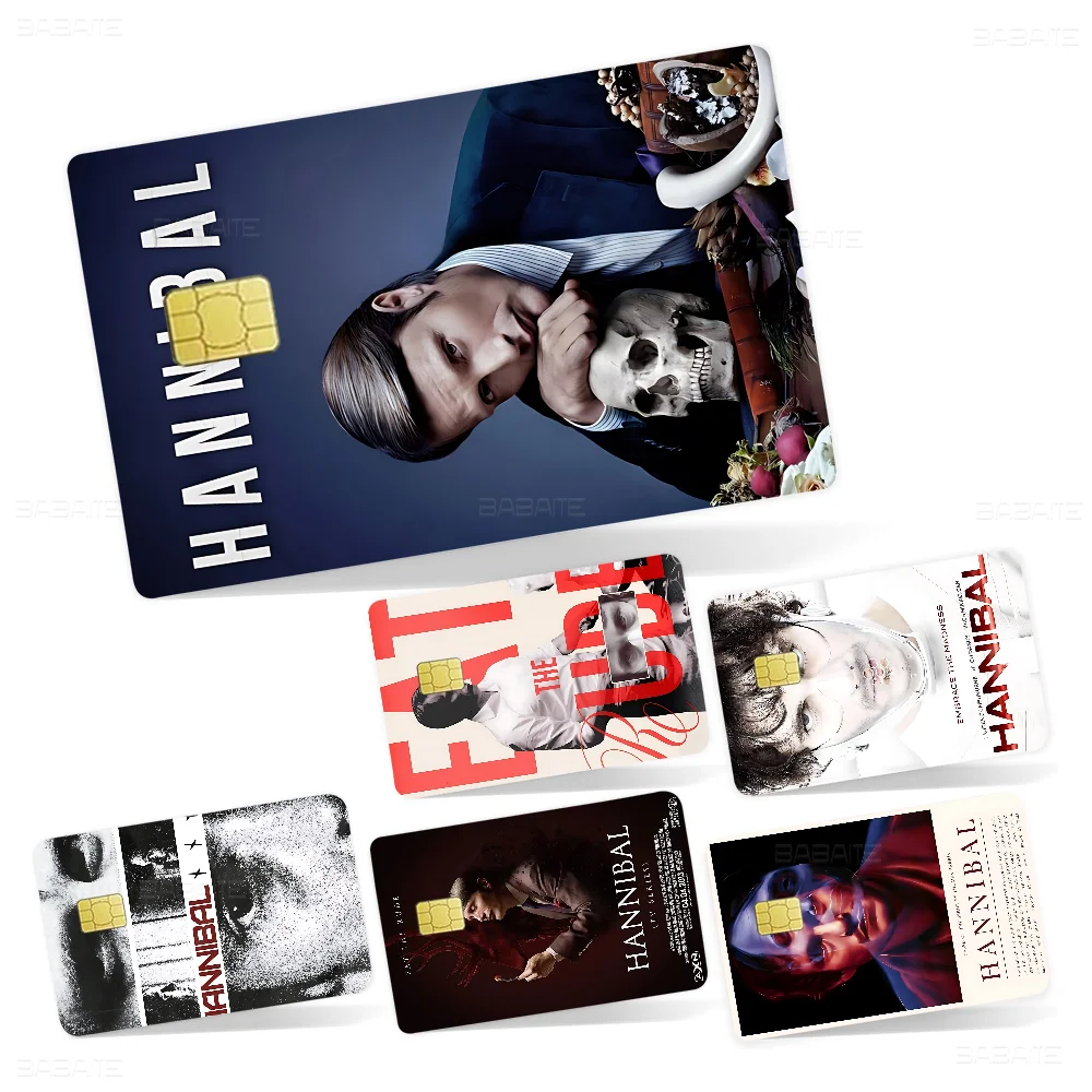 شخصيات الفيلم الكلاسيكي H-anni-bal 100% رائجة البيع أمين الائتمان الخصم البنك بطاقة حافلة بطاقة فيلم الجلد ملصق