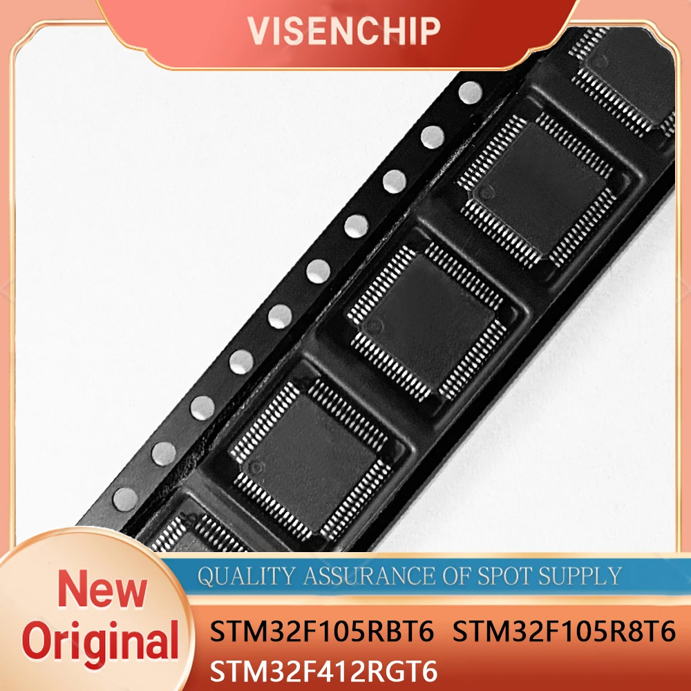 1piece New Original STM32F412RGT6 STM32F105RBT6 STM32F105R8T6 STM32F105 R8T6 STM32F105 RBT6 STM32F412 RGT6 LQFP64