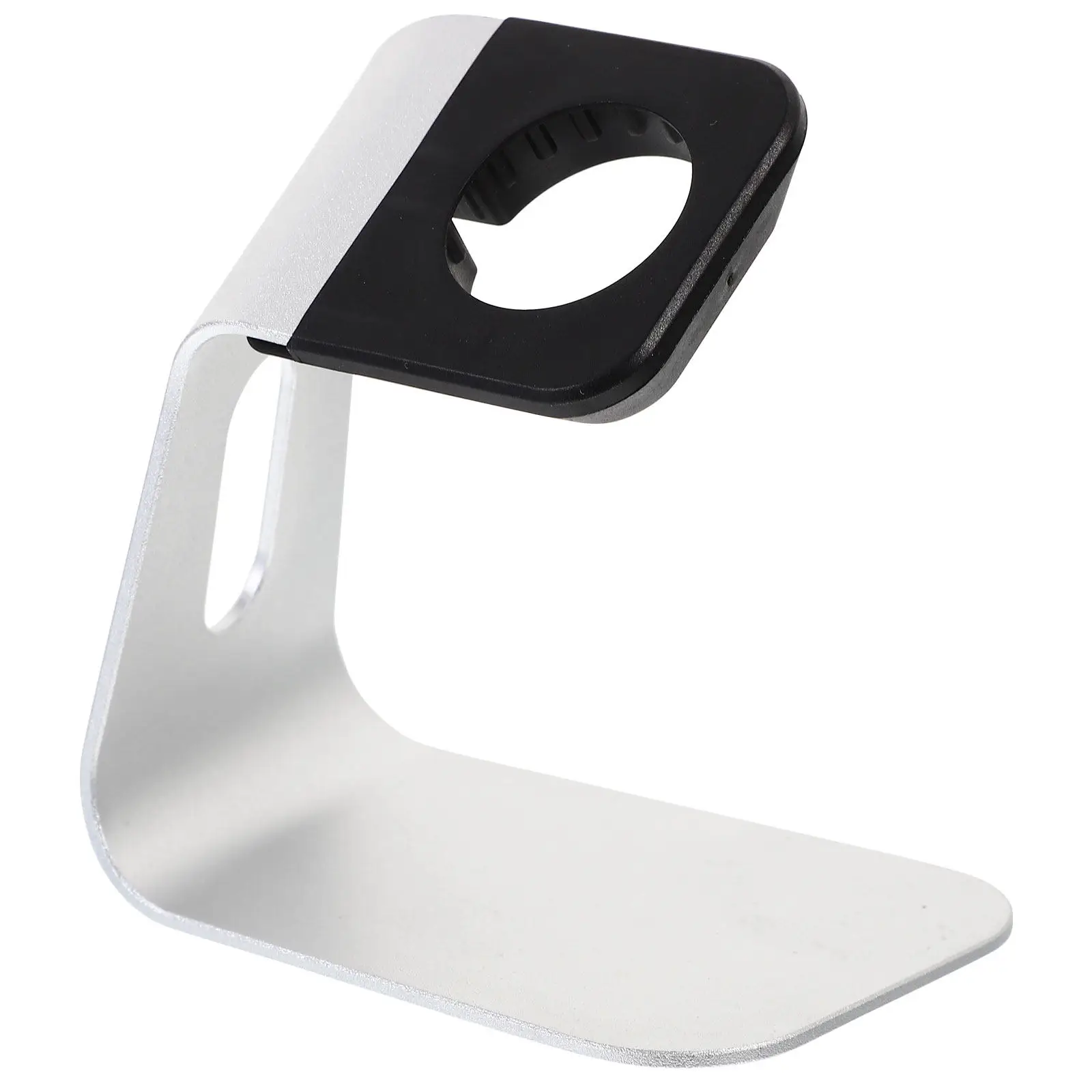 Aluminium Alloy Watch Charging Stand Silver Anti-Slip Support Holder Dock for Watch Cable Management Home Office Accessories
