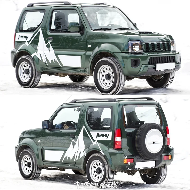

Автомобильные наклейки для Suzuki Jimny SUV, индивидуальное украшение Jimny, внешний вид, модифицированный спортивный декор для тела, аксессуары
