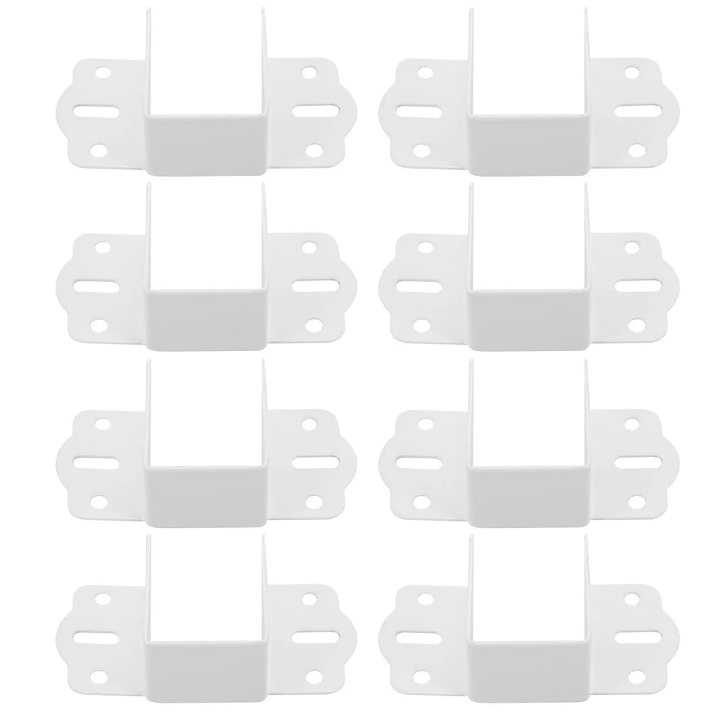 

16Pcs Bed Rail Brackets Thickened Heavy Duty Replacement Fasteners for Bed Frame Hardware Bedroom Furniture Parts