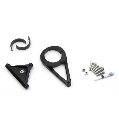Chiefdom Motorcycle Aluminum Alloy Front Fork Steering Damper Bracket 55mm/49mm Suitable for Road Glide Modification/Upgrade