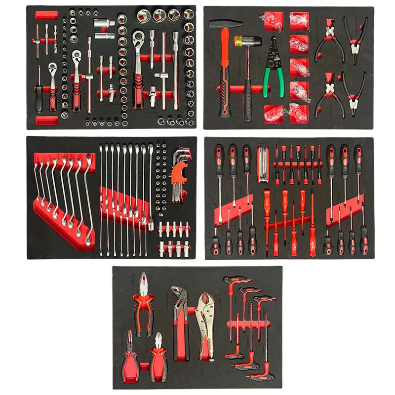 

420-Piece Machine Repair Tool Set Cart-Type Auto Repair Tool Cabinet Seventh Floor Heavy Maintenance Movable Tool Cart