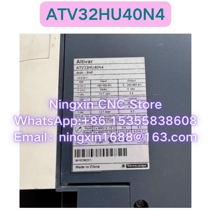 Used ATV32HU40N4 Inverter Functional test OK Fast delivery