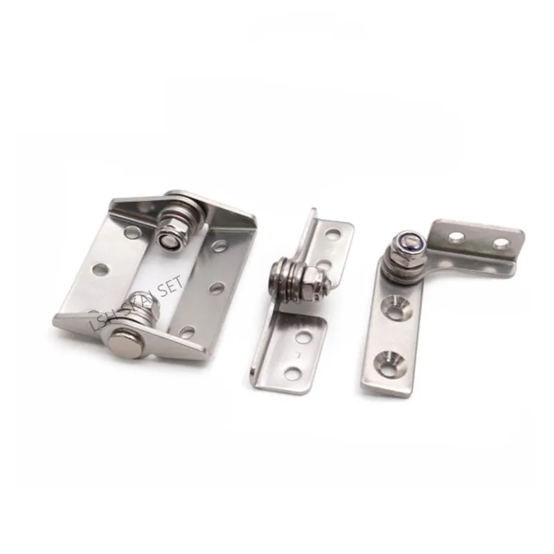 1pc 304 Stainless Steel Damping Hinge Adjustable Rotating Shaft Cabinet Door Hinge Positioning Arbitrary Stop Furniture Hinge