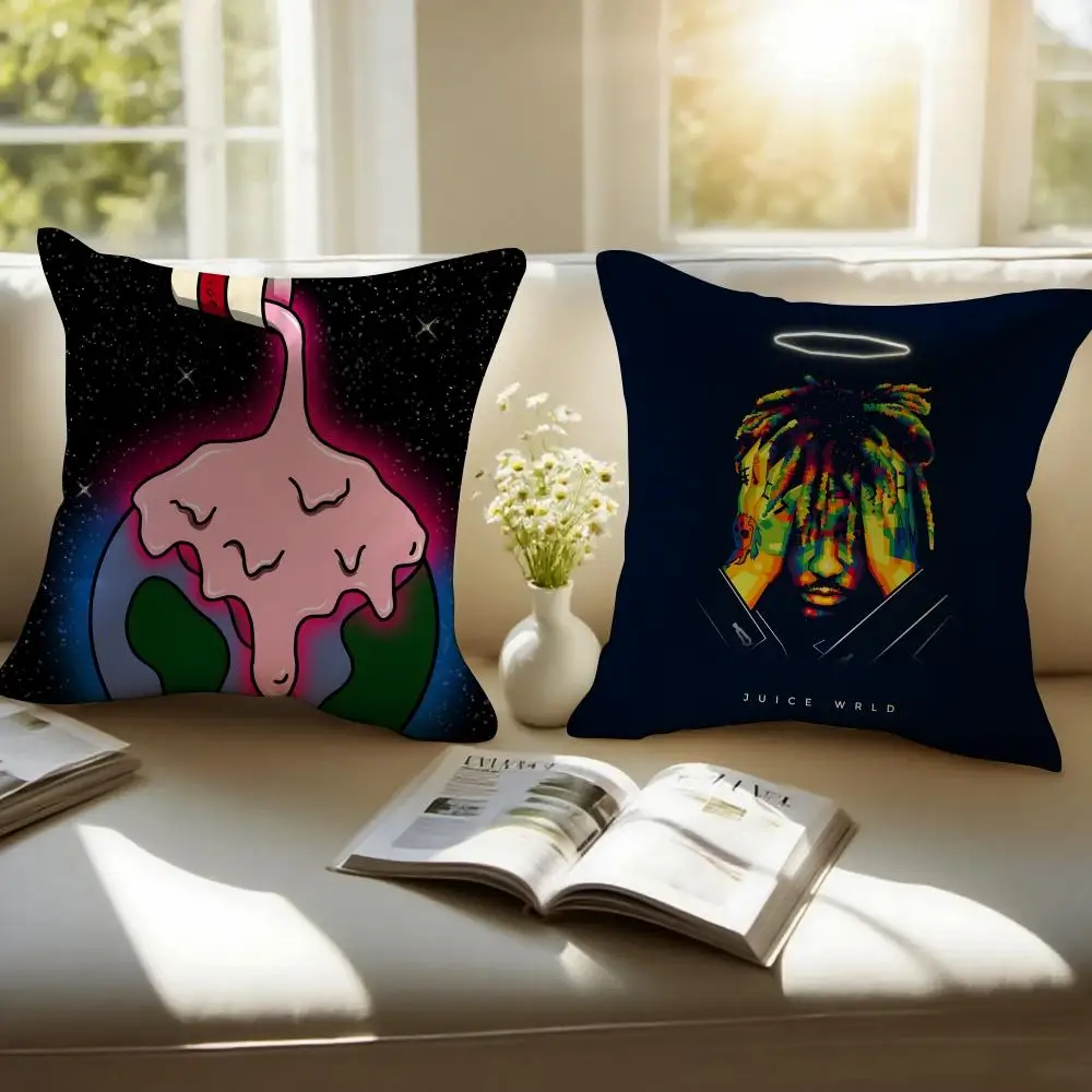 Juice Singer W-WRLD Pillow Case Pillow Case Plush Fabric Soft Double Sided Print Home Sofa High Quality Cushion