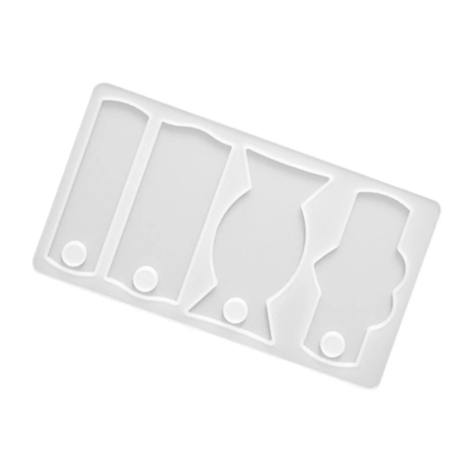Name Plate Resin Model for Cup Lid Making Tool DIY Cup Decors Lightweight Crafts Personalized Name Tag Silicone Model