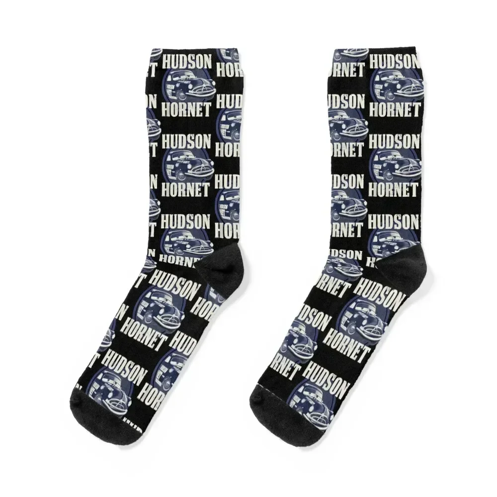 

Hudson Hornet Badge Graphic Socks Novelties cycling Men's Socks Luxury Women's