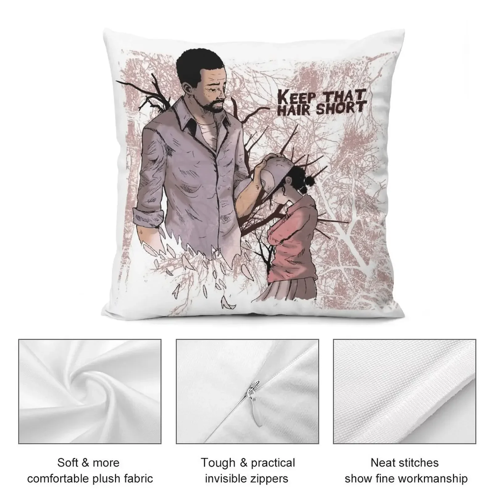 Walking Dead - Lee and Clementine Throw Pillow Decorative Cushion Christmas Pillow Cases autumn pillowcase Couch Cushions pillow