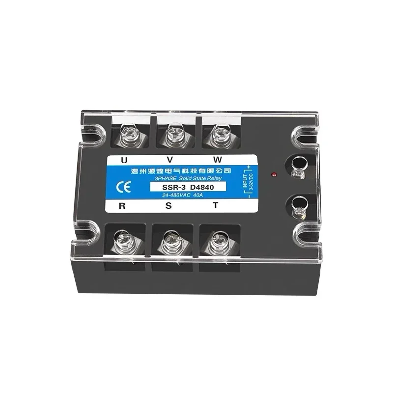TSR-40DA SSR-40DA 10A~200A Three-phase Solid State Relay DC Control AC 24-480VAC Output 3-32VDC DA4840