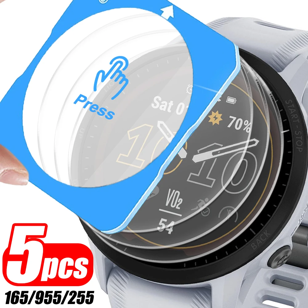 

Закаленное стекло для Garmin Forerunner 165/955/255 Защитные пленки с твердостью 9H и простым установочным комплектом для Garmin 165/955/255