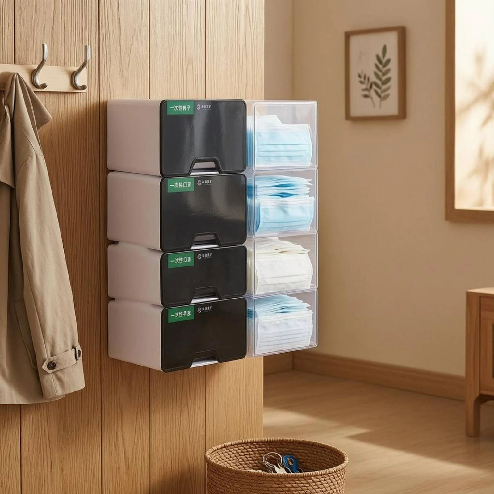 set-di-3-portaoggetti-a-cassetto-da-parete-con-pannelli-frontali-scuri-colore-bianco-uniforme