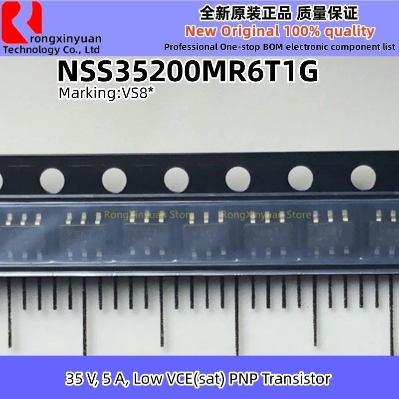 10 قطعة NSS35200MR6T1G NSS35200 QS6M3TR QS6M3 TR M03 STT818B 818B YB1300ST26S500 TBA YB1300ST26S SOT23-6 100% جديد وأصلي