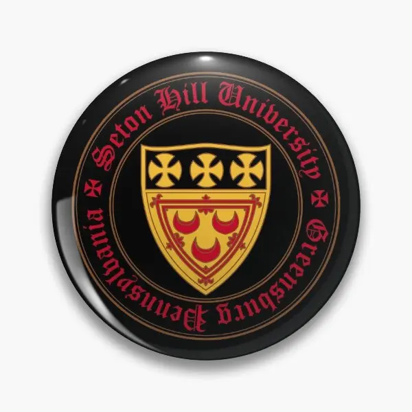 Seton Hill College  Soft Button Pin Badge Lover Clothes Jewelry Creative Cute Gift Funny Metal Brooch Hat Women Cartoon Decor