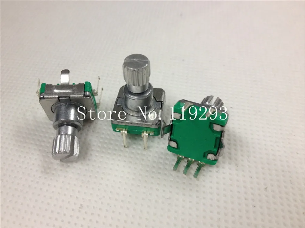 [BELLA]Taiwan produced 360 rotary pulse encoder coding switch EC11-30 -bit audio car switch 12.5KQ--50PCS/LOT