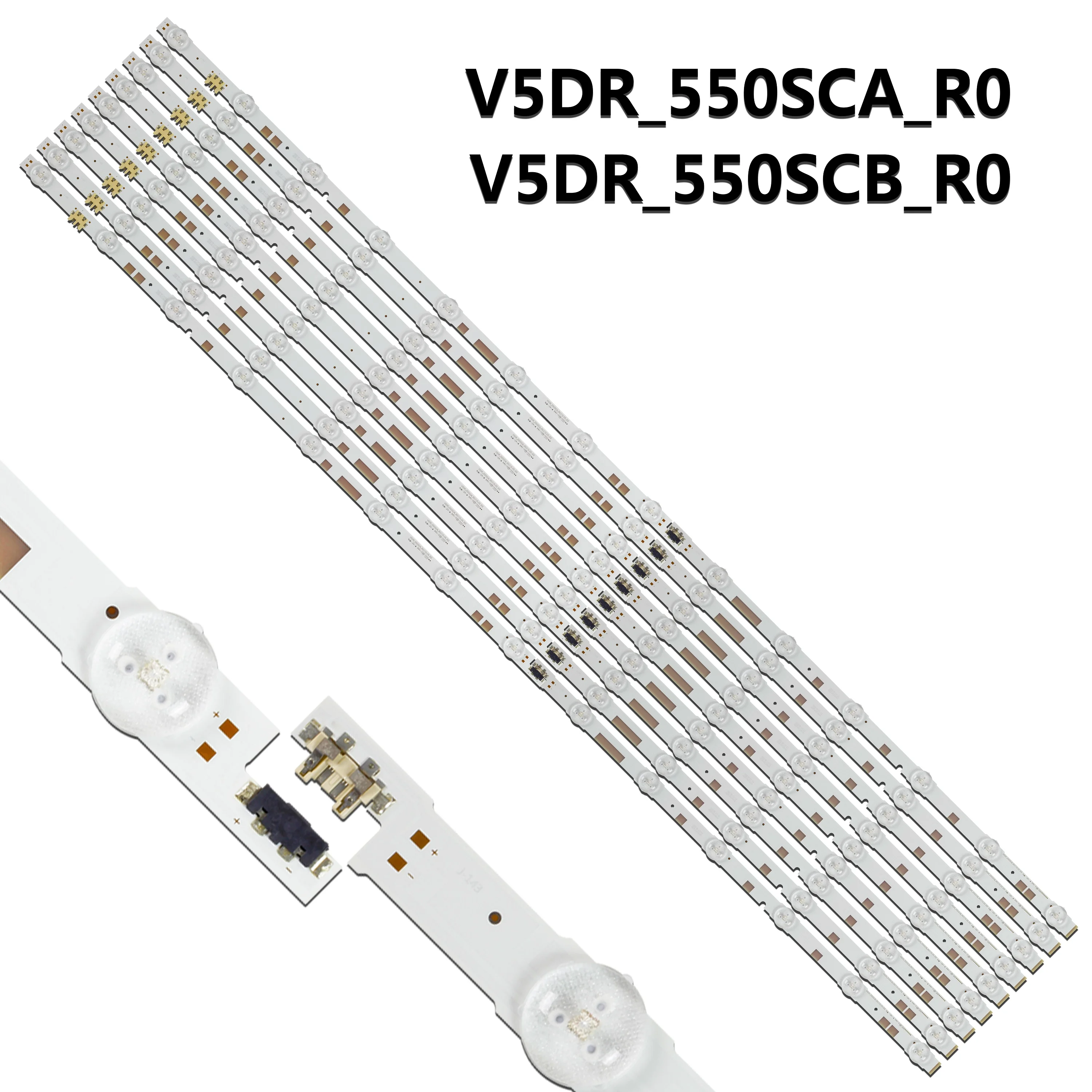 

3V LED Strip For UA55JS7200 UA55JS7200JXXZ UE55JU6800 UE55JU6800K V5DR_550SCA_R0 V5DR_550SCB_R0 BN96-38482A BN96-38481A