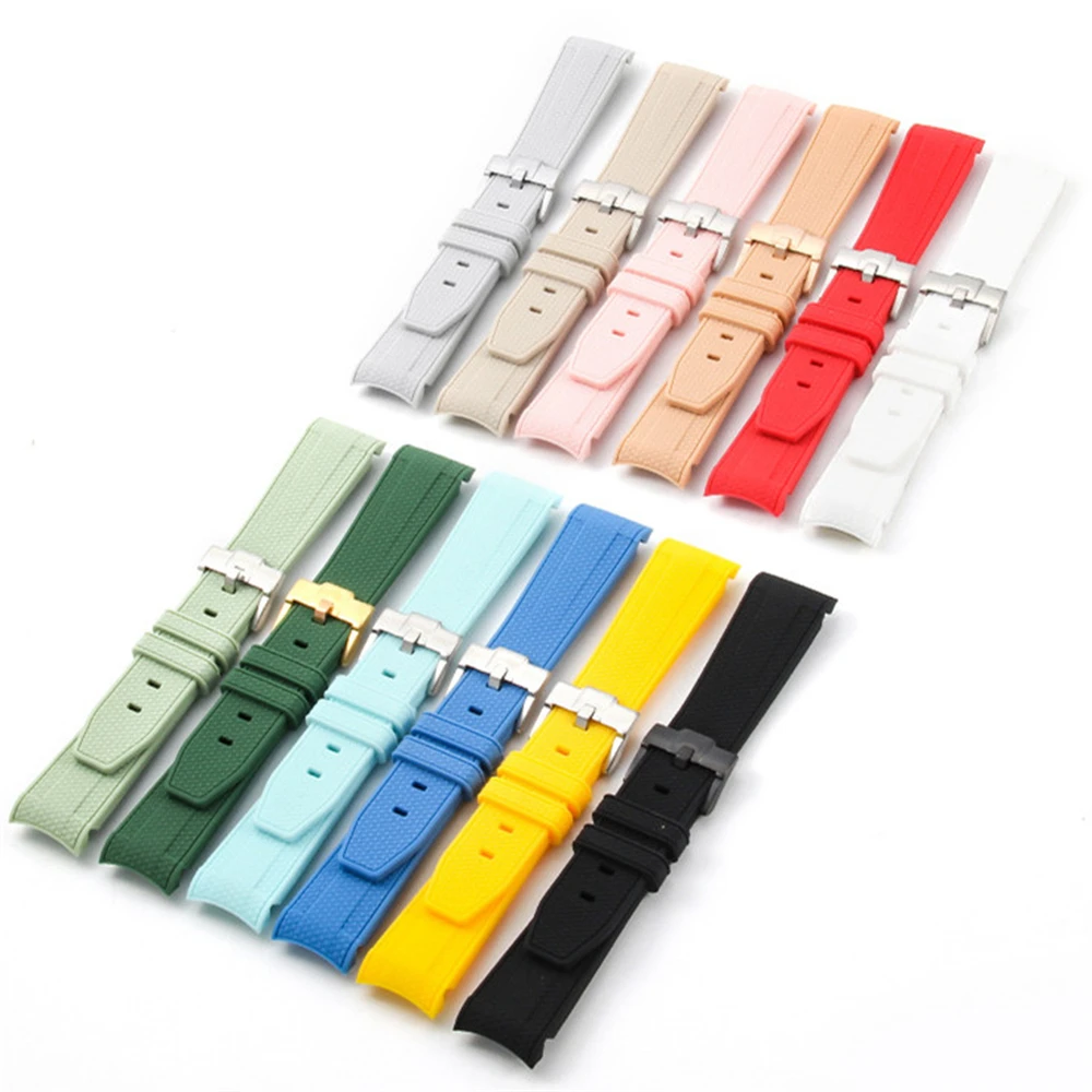 20mm curved braided silicone strap suitable for co branded planet watch wristband accessory