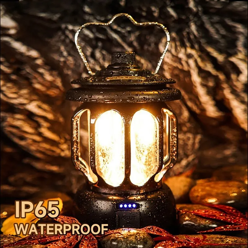 

LED Camping Lantern Lights Outdoor Mini Hanging Lanterns Power Bank Equipment Lightweight LED Camp Lantern Light Tent Lamp Edc