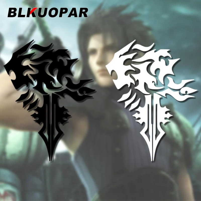 BLKUOPAR Final Fantasy Game Lionheart Logo Silhouette Car Stickers Personality Decal Waterproof Die Cut Windows Trunk Car Lable