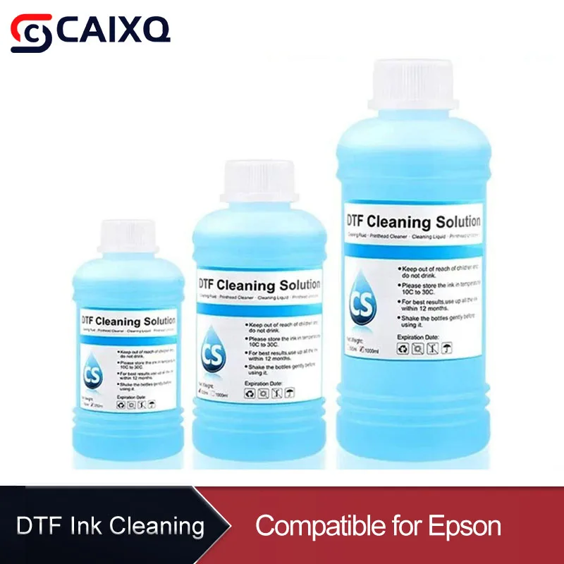 500ml 1000ml Strong DTF Cleaning Solution for Epson DX4 DX5 DX7 XP600 TX800 L1800 L805 L800 1390 I3200 DTF Ink Cleaning Liquid