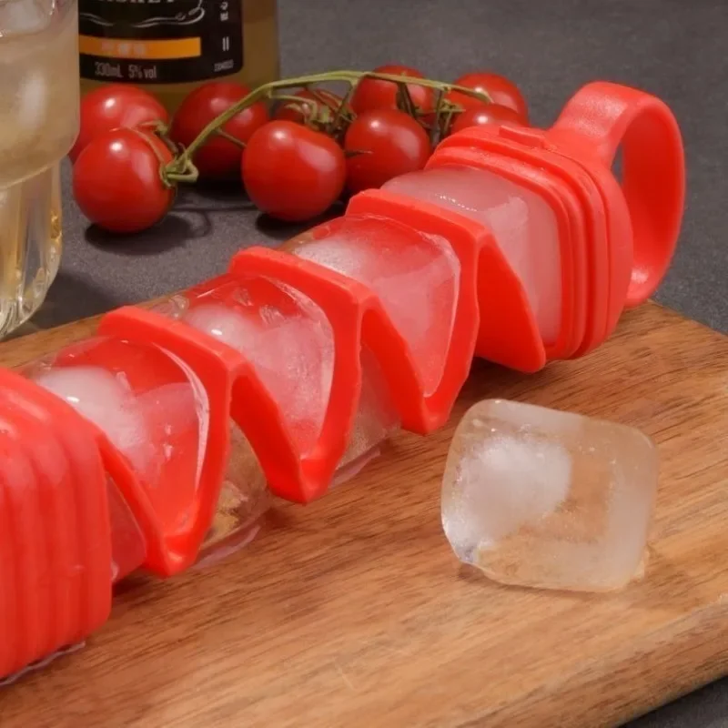 

Quick Freeze Ice Tray with Lid Press-Type Mold Reusable Refrigerator Ice Cream Bar Maker Kitchen Storage Accessories