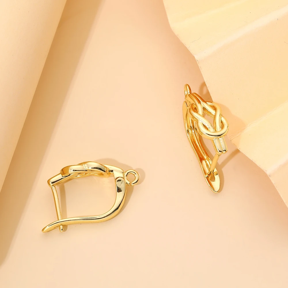 Juya 2 4 6 Teile/los DIY Gold Silber Überzogene Anti-Allergie Verschluss Schwenzy Earwire Stiche Ohrstöpsel Verschluss Ohrring Haken zubehör – Detail 23