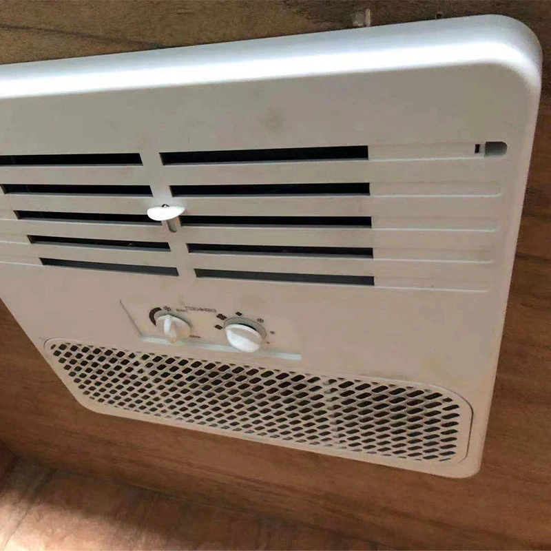 RV Air Conditioner Non-Ducted 15000BTU RV Rooftop Air Conditioner 115V(AC) including Air Distribution Box RV AC Unit White