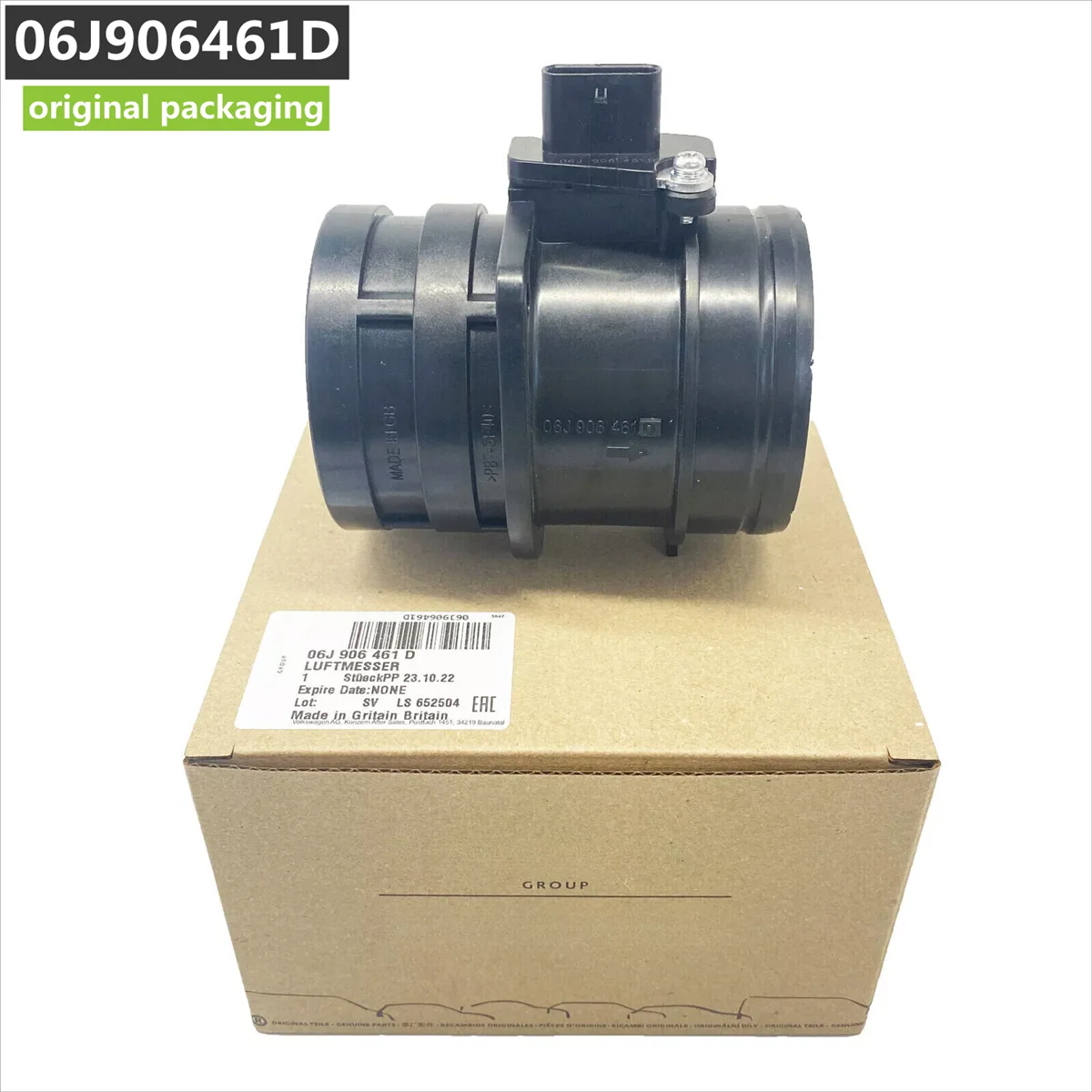 NEW oem 06J906461D,06J 906 461D,06J-906-461-D Air Mass Flow Sensor Meter MAF for Audi A4 A5 A6 Quattro Q3 allroad 2.0L