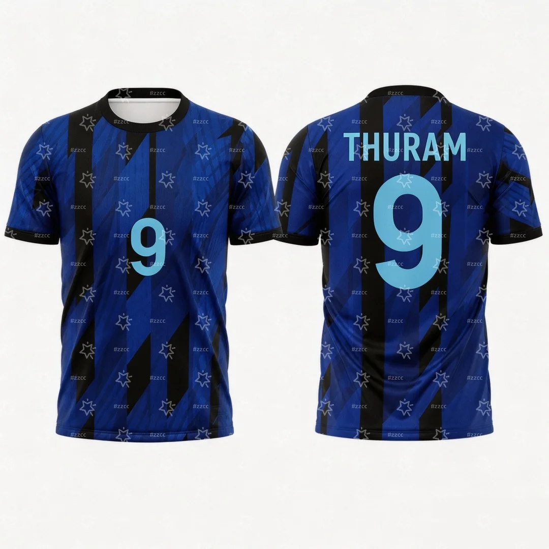 26-27 Italienisches Match-Trikot Federico Dimarco, Lautaro Martínez Fußballtrikot Sommer-Sportbekleidung Herren T-Shirt Kinderbekleidung ﻿ – Detail 2