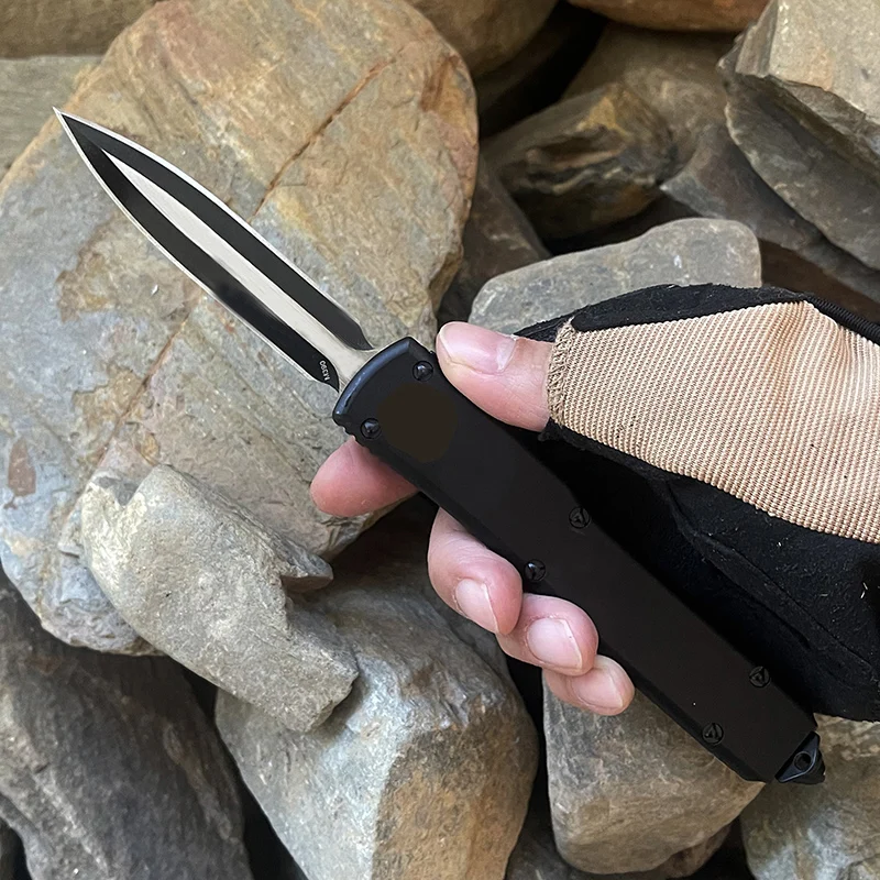 

Тактический нож UT85 MICRO ULTRA OTF TECH, алюминиевый Клинок с черным лезвием T6, для повседневного использования, для самообороны