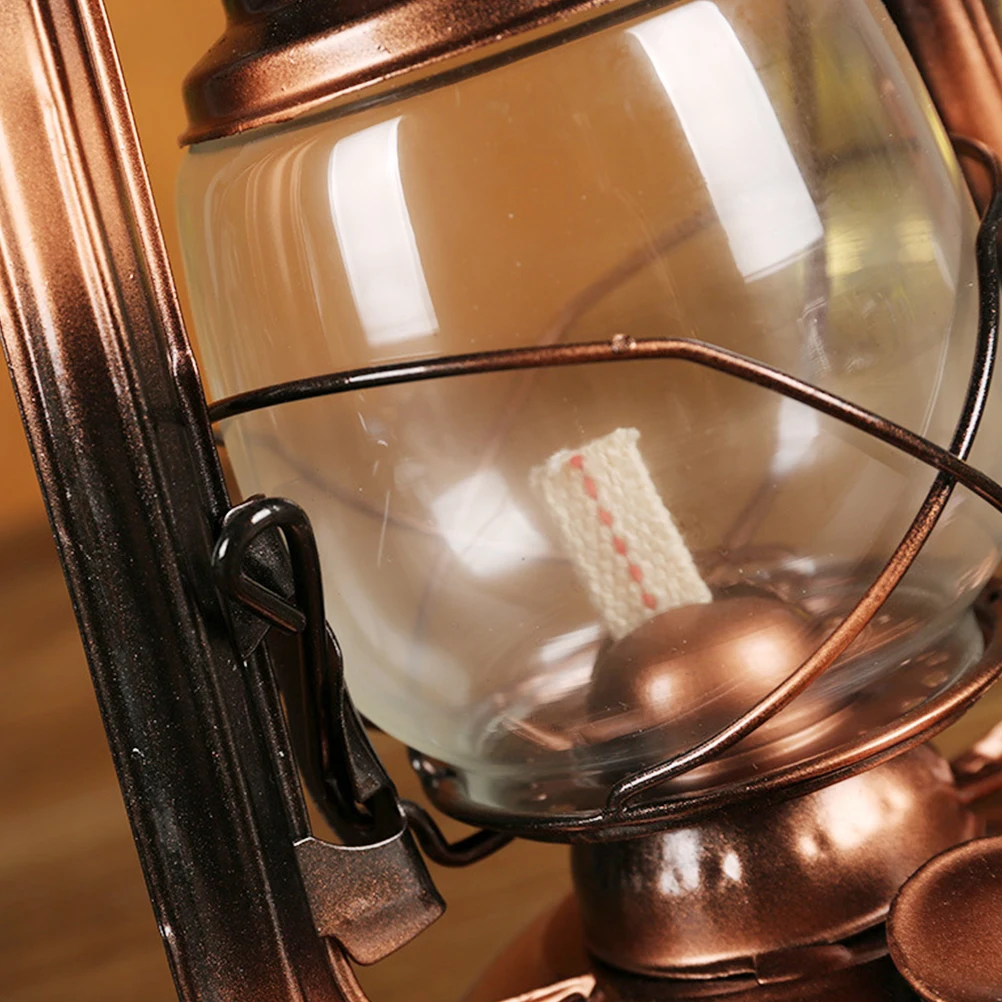 

1Pcs Vintage Lamp Iron Hanging Lantern Portable Camping Light for Outdoor Garden Decoration Fixture