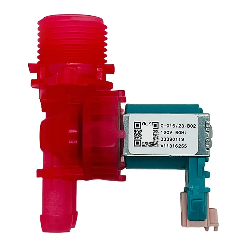 Water Inlet Valve for Washing Machines Replacement Compatible with Model W11316255 W11036928 33490439120v ABS Construction