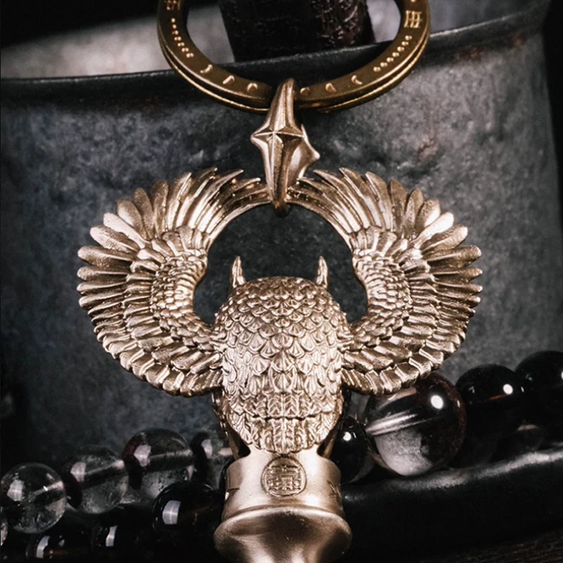 Outdoor Portable EDC Owl Whistle Keychain Pendant  Camping Hiking Emergency Survival Tool