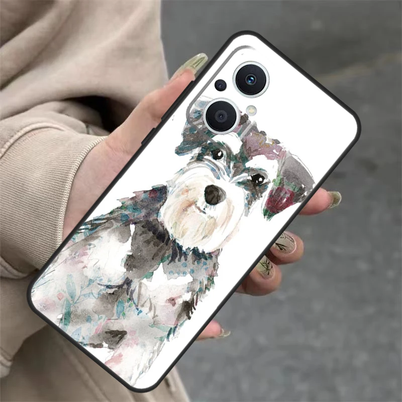 Lovely Dogs Schnauzer For OPPO Find X6 Pro X5 Lite X2 X3 Neo OPPO Reno 10 Pro 11 11F 4Z 5Z 8T 4 5 6 8 7 Lite Case