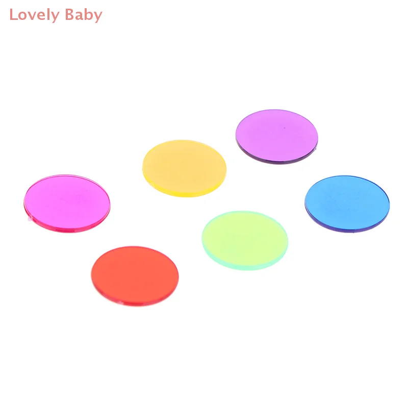 【BBS-7】100/50개 몬테소리 교육 수학 장난감 학습 자료 컬러 빙고 칩 공급 15mm