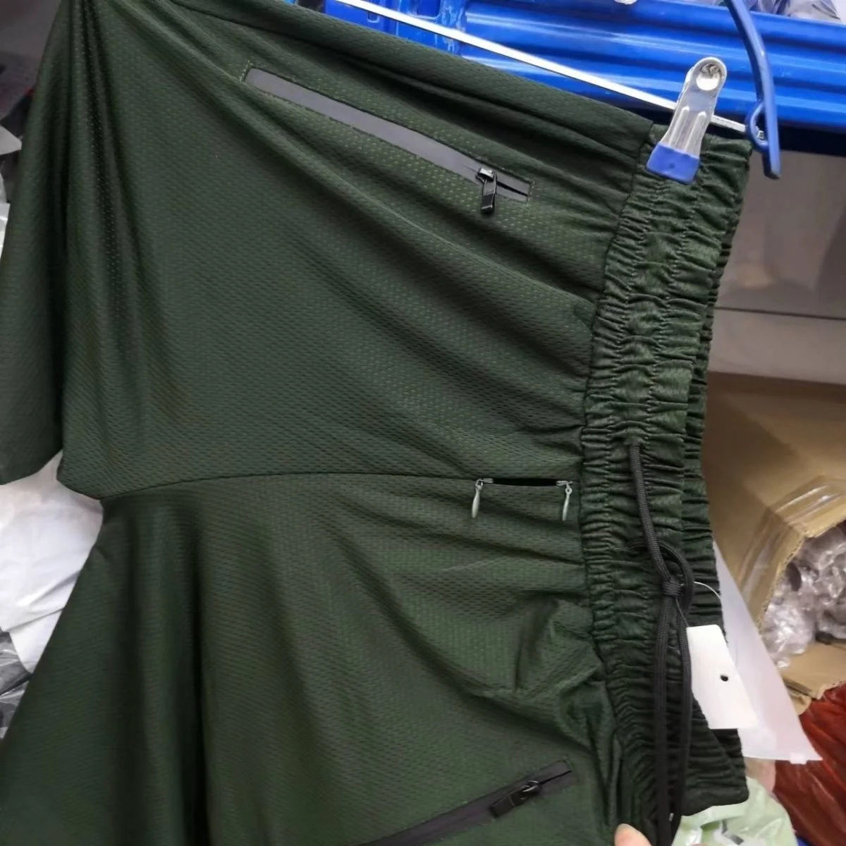 Pantaloni estivi da uomo con cerniera invisibile con apertura sul cavallo pantaloni sportivi Casual neri Plus Size pantaloni larghi cerniera invisibile all'aperto con apertura sul cavallo