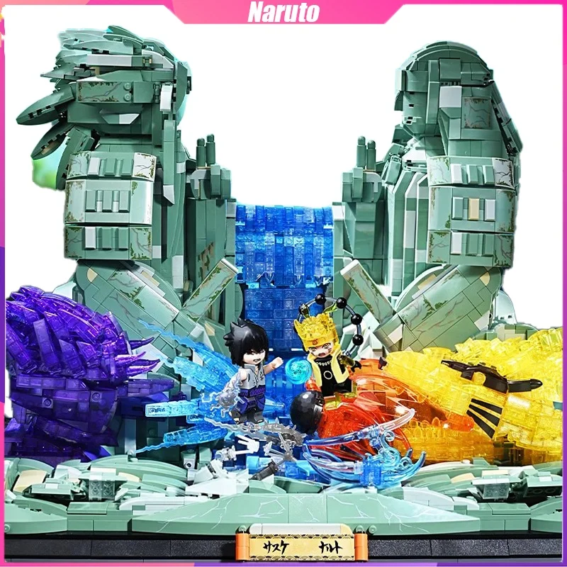 Keeppley Naruto Building Blocks Final Valley Desktop Decoration Puzzle Assembling Model Toys Birthday Gifts for Boys and Girls