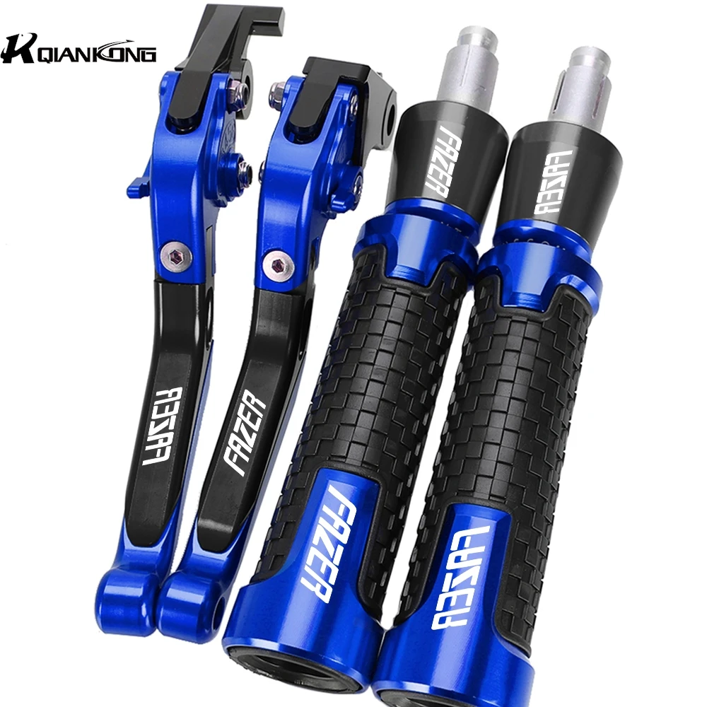 

nouvelle 22MM Hand Grips Końcówki kierownicy Motocyklowe regulowane dźwignie hamulca i sprzęgła do YAMAHA FZ1 FAZER FZ1 2006-2015 2014 2013 2012 2011