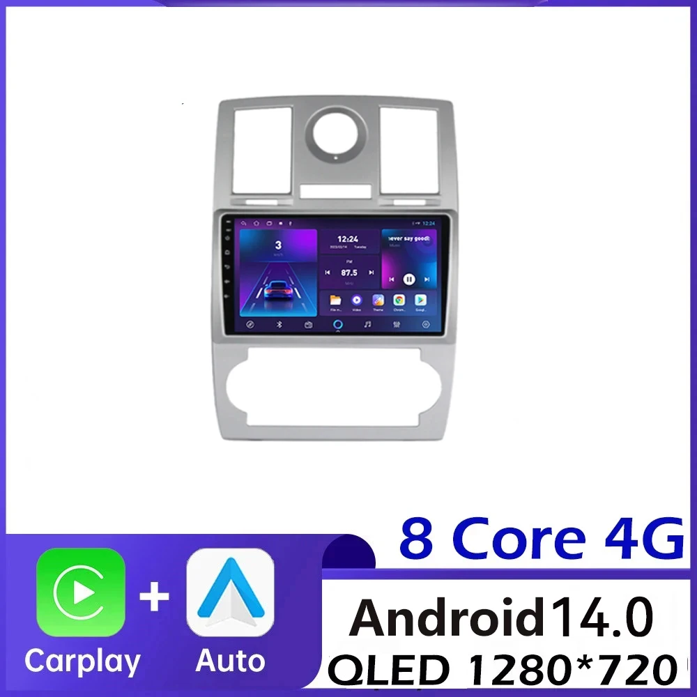 

Car Multimedia Player for Chrysler Aspen 300C 2004-2007 2008 2 Din Android 14.0 Car Radio Stereo GPS Navigation Head Unit DSP 4G