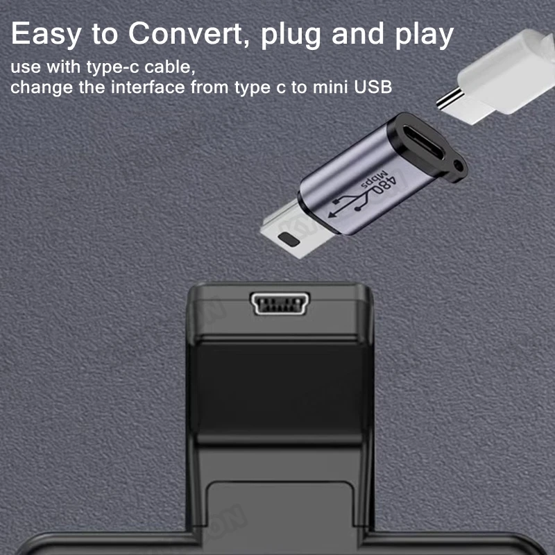 USB Type-C / Micro USB Female to Mini USB Male Adapter Charger Converter Mini USB V3 Adapter For Mobile Phone Android MP3