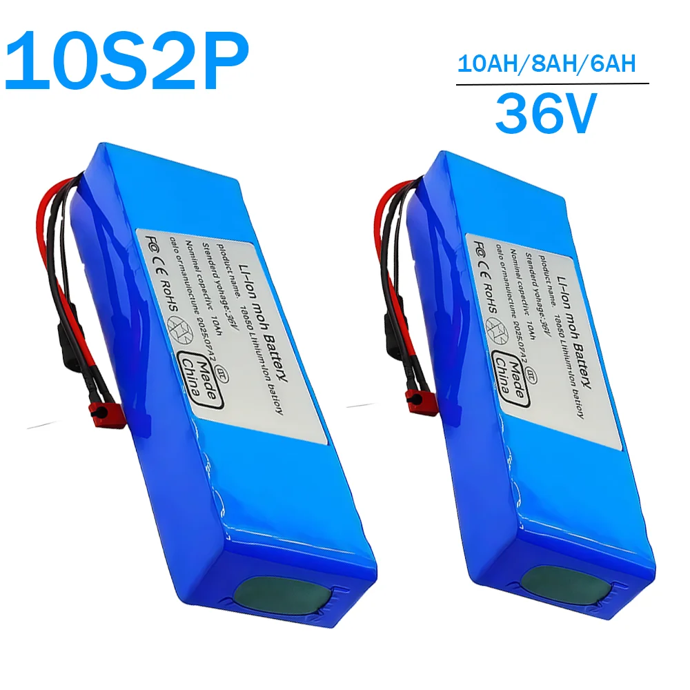 

18650 10S2P 36V 10000mAh Rechargeable lithium battery 36V 500W high-quality battery pack 36V/42V battery